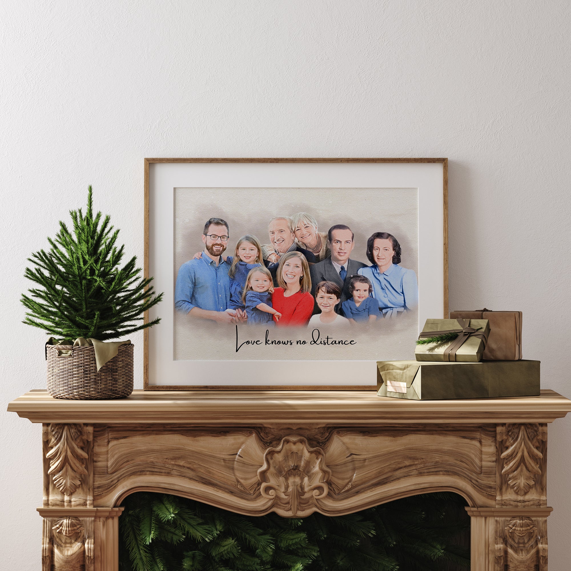 Family Portrait With Deceased Loved One, Add Deceased Loved One To